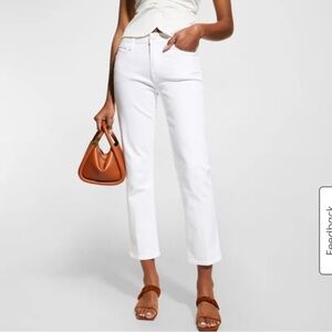 NWT Frame Denim 🤍White Le High straight  Ankle & Cropped Jeans